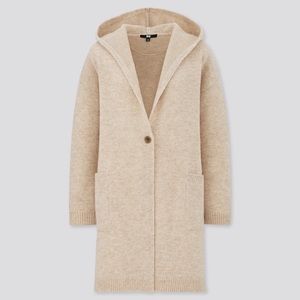 Uniqlo hooded long cardigan